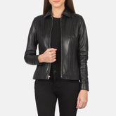 Pagis Black Leather Jacket